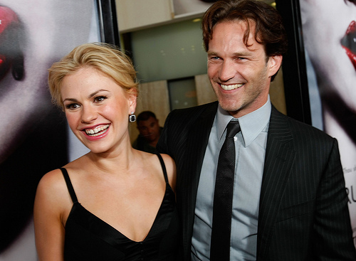 Anna Paquin and Stephen Moyer the stars of TV series True Blood 