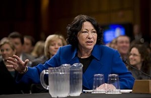 Judge Sonia Sotomayor, the first Hispanic member of the tribunal for justice.