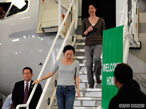 US Journalists Laura Ling and Euna Lee finally at Home