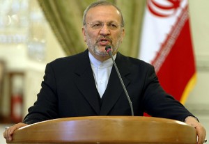 Iran's foreign minister Manouchehr Mottaki
