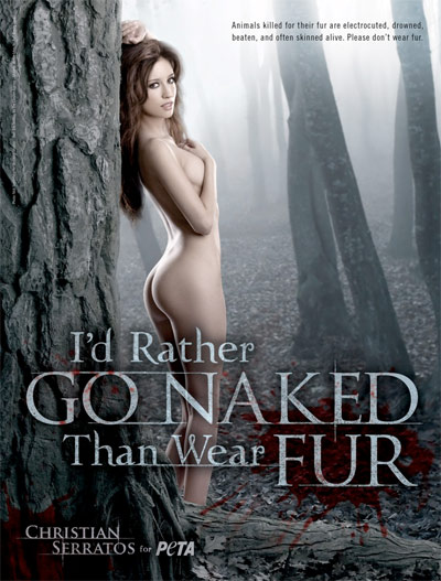 Twilight Star Christian Serratos Naked for PETA Ad