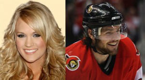 Country music star Carrie Underwood is engaged to NHL Player Mike Fisher