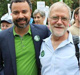 Brian Jones (L) and Howie Hawkins (R) at last month's People's Climate March